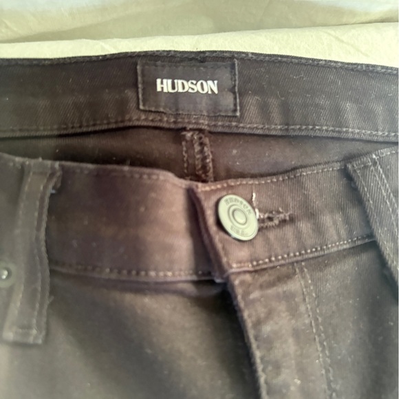 HUDSON Jeans Luna Mid Rise Black Metal Stars Denim Skinny Ankle Sz 29 - Picture 12 of 12